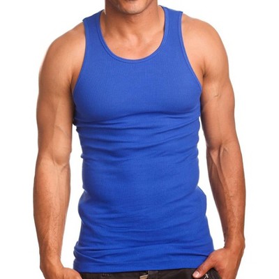 3 Pack PRO 5 Men's A-Shirt Undershirt Cotton Muscle Shirt Pre-Shrunk Tank Top
