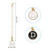 Unique Bargains Charm Personalized Initial Name ID Stanley Tumbler Cup Accessories 2 Pcs - 2 of 4