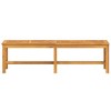 vidaXL Outdoor Bench Patio Furniture Dining Bench for Garden Solid Wood Acacia - 59.1" x 13.8" x 17.7" - 3 of 4