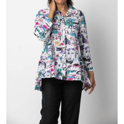 Women's Button Down Tunic Top - habitat