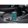Elanze Designs 20 oz Stainless Steel On the Go Insulated Travel Tumbler With Push Top Lid, Palm Leaf Pattern Blue - 3 of 4