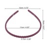 Unique Bargains Women's Classic Elegant Frosted Twist Hairband 5.51"x4.72" 1 Pc - 3 of 4