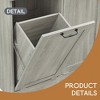 Bathroom Storage Cabinet with Doors and Drawers, Tilt-Out Laundry Hamper, Multiple Storage Space, Open Shelve, Adjustable Shelf - Leovsnove - 4 of 4