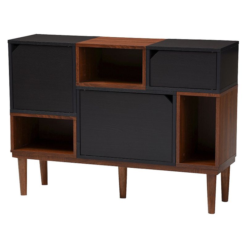 Anderson Mid-century Retro Modern Wood Sideboard Storage Cabinet - Oak/Espresso - Baxton Studio, 4 of 7