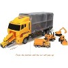 AZ Import 11 in 1 Die-cast Construction Truck Vehicle Carrier - 4 of 4