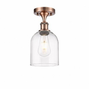 Bella - 1 Light Semi-Flush Mount In Industrial Style-10.75 Inches Tall and 5.5 Inches Wide - 1 of 1