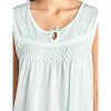 Casual Nights Women's Fancy Lace Floral/Embroidered Sleeveless Nightgown - 4 of 4