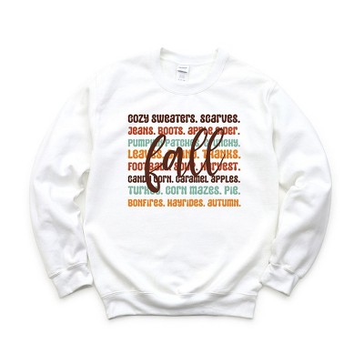 Simply Sage Market Women's Graphic Sweatshirt Cursive Fall Layered