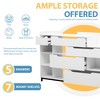 KTMBDW Shoe Storage Cabinet with Drawers and Shelves, Modern Shoe Organizer Cabinet,Free Standing Shoe Rack for Entryway, Entryway, Living Room - 4 of 4