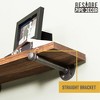 RESTORE Autumn Brown 36 in. Shelves with Straight Brackets by Pipe Decor - 3 of 4