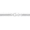 EVERLY JEWELRY | Silver Octagon Created Emerald Curb Link Chain Bracelet, 7.5 in - Multiple Metal Color Option - 2 of 4