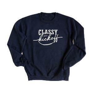 Simply Sage Market Women's Graphic Sweatshirt Classy Until Kickoff - 1 of 2