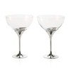 Royal Selangor Pewter Coupe Glass Pair - Domaine Collection Champagne Glasses Set of 2 Pieces Clear Elegant Cocktail Coupette Gift Box for Martini - 2 of 4