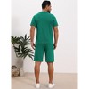 INSPIRE CHIC Men's 2 Pieces Sets Polo Shirt & Shorts Printed Knit Outfits - 3 of 4
