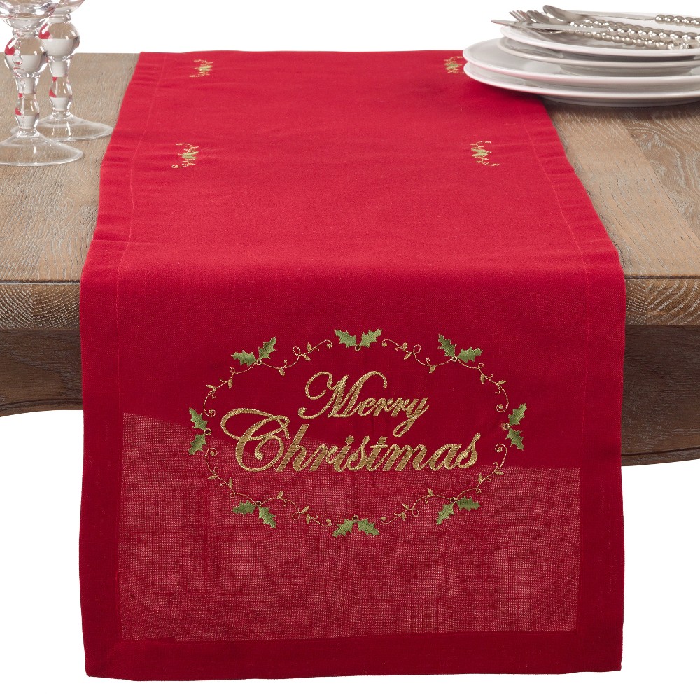 UPC 789323323002 product image for Table Runner Red Saro Lifestyle | upcitemdb.com