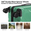 3-Piece Luggage Set, Hardside Suitcases with Four Spinner Wheels and Scratch-Resistant Finish (20", 24", 28"), Green - 4 of 4