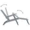 vidaXL Patio Deck Chair with Footrest and Cushion Solid Acacia Wood - 4 of 4