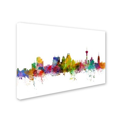 Trademark Fine Art - Michael Tompsett 'San Antonio Texas Skyline'