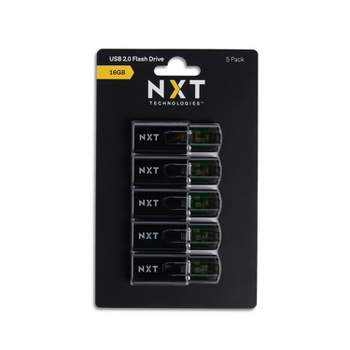 NXT Technologies 16GB USB 2.0 Type-A Flash Drive Black 5/Pack (NX61134)