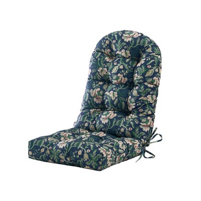 Outdoor Adirondack Chair Cushion for Patio Furniture,Tufted Thick Seat & Round High Back Rocking Oudoor Colorful Cushion, 48"x21"x4" inches,Floral