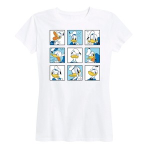 Women's - Disney - Donald Grid Short Sleeve Graphic T-Shirt - 1 of 4