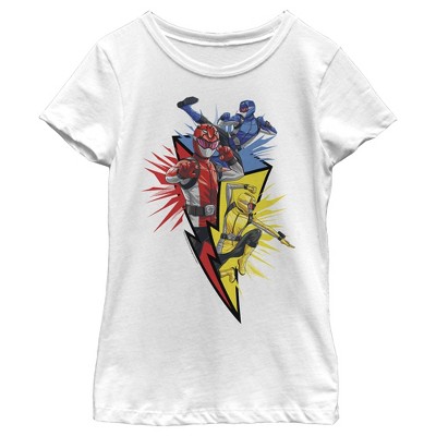 Girl's Power Rangers Beast Morphers Lightning Bolt T-shirt : Target