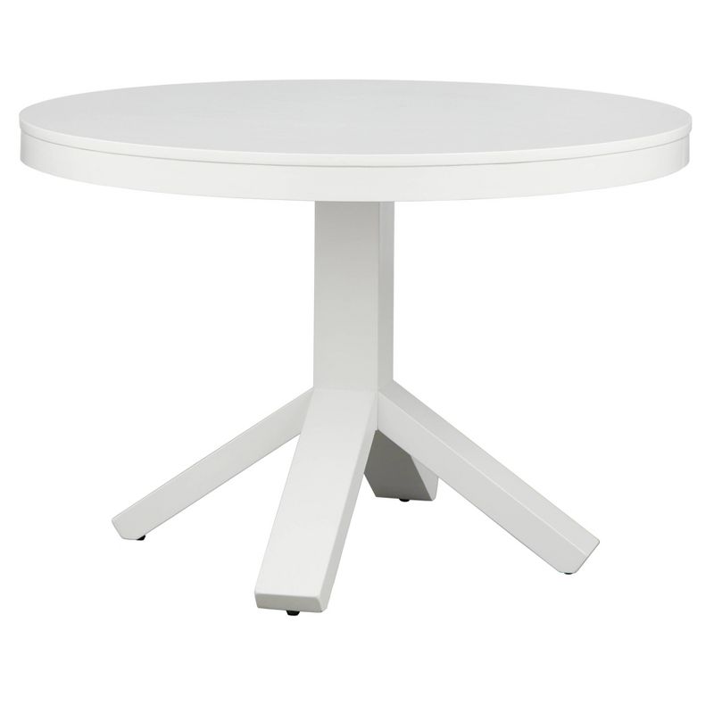 3Pc Montrose 45.25&#34; Round Contemporary Dining Set White - Buylateral, 6 of 11