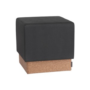 Seville Classics The Vineyard Collection Cork Fabric Cube Storage Ottoman - 1 of 4