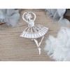 Anna-Kaci Rhinestone Ballet Dancer Brooch Fashion Crystal Silver Tone Brooch Pin - 3 of 4