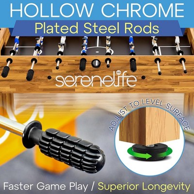 SereneLife 48in Wood Foosball Table with Cup Holders