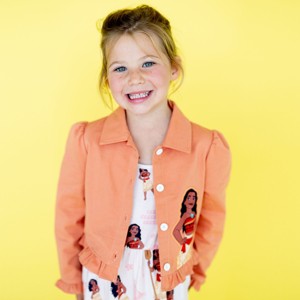 PATPAT Disney Princess Toddler Girl 2pcs Moana Belle Rapunzel Naia? Dress with Cotton Jacket Set - 1 of 4