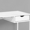 INFURNIC Desks 42"L Modern Computer Desk with Storage Drawer and Slender Metal Frame for Small Office, White, 42.25"*20"*30" - 2 of 4