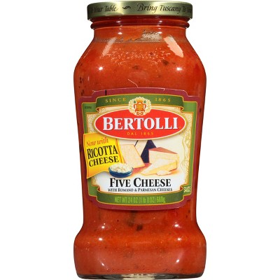 Bertolli Five Cheese Pasta Sauce 24 Oz : Target