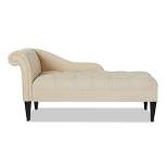 Jennifer Taylor Home Harrison Tufted Roll Arm Chaise Lounge