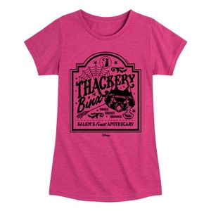 Girls' - Hocus Pocus - Binx Business Sign Fitted Short Sleeve Graphic T-Shirt - 1 of 4