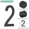 Unique Bargains Durable Acrylic Waterproof 3D Floating Appearance House Numbers 1 Pc - 2 of 4