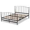 Queen Lana Metal Platform Bed Black - Baxton Studio: Modern Curved Design, No Box Spring Needed - 3 of 4