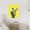 Amanti Art Yellow Cactus by Lola Peacock Canvas Wall Art Print Framed - 4 of 4