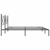 vidaXL Black Metal Bed Frame-King 76"x79.9" with Headboard and Slats-Modern Bedroom Furniture-Steel Construction-Easy Assembly - 4 of 4