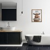 Stupell Industries Laundry Cattle with Hanging Socks Black Framed Floater Canvas Wall Art - 2 of 4