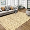 Washable Modern Abstract Rug Non Slip Low Pile Rug Soft Contemporary Throw Floor Cover Foldable Indoor Carpet for Living Room Bedroom - 3 of 4