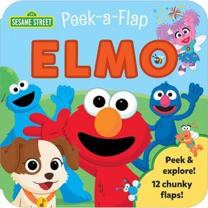 Sesame Street Elmo - (Peek-A-Flap) by  Jaye Garnett (Board Book) - 1 of 1