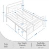 Yaheetech Vintage Metal Bed Frame with headboard - 3 of 4