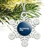 California State University Monterey Bay Primary Logo Metal Snowflake Christmas Tree Holiday Ornament - 4 of 4