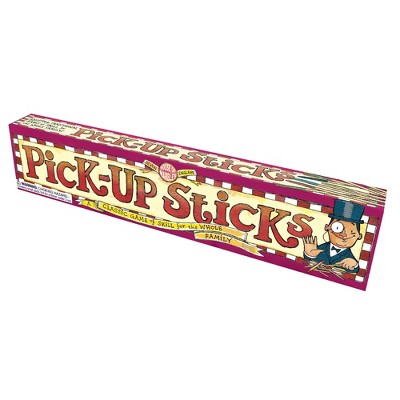 House of Marbles Pick-Up Sticks Classic Game of Skill, Wooden Sticks, 8.5" Box, Ages 5+