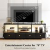 WOWLIVE TV Stand for TVs up to 70",  Large LED Media Console with Charging Station - 4 of 4