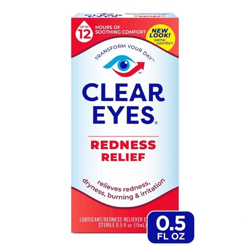 Clear Eyes Redness Relief Eye Drops Soothes & Moisturizes - 0.5 fl oz - image 1 of 4