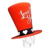 Foam Party Hats Valentine's Day Wide Top Hat - 3 of 4