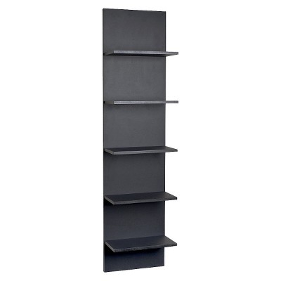 47.2" x 11.7" Wide Column Wall Shelf Black - Danya B.