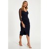 Scuba Sweetheart Bodycon Midi Dress - 3 of 4